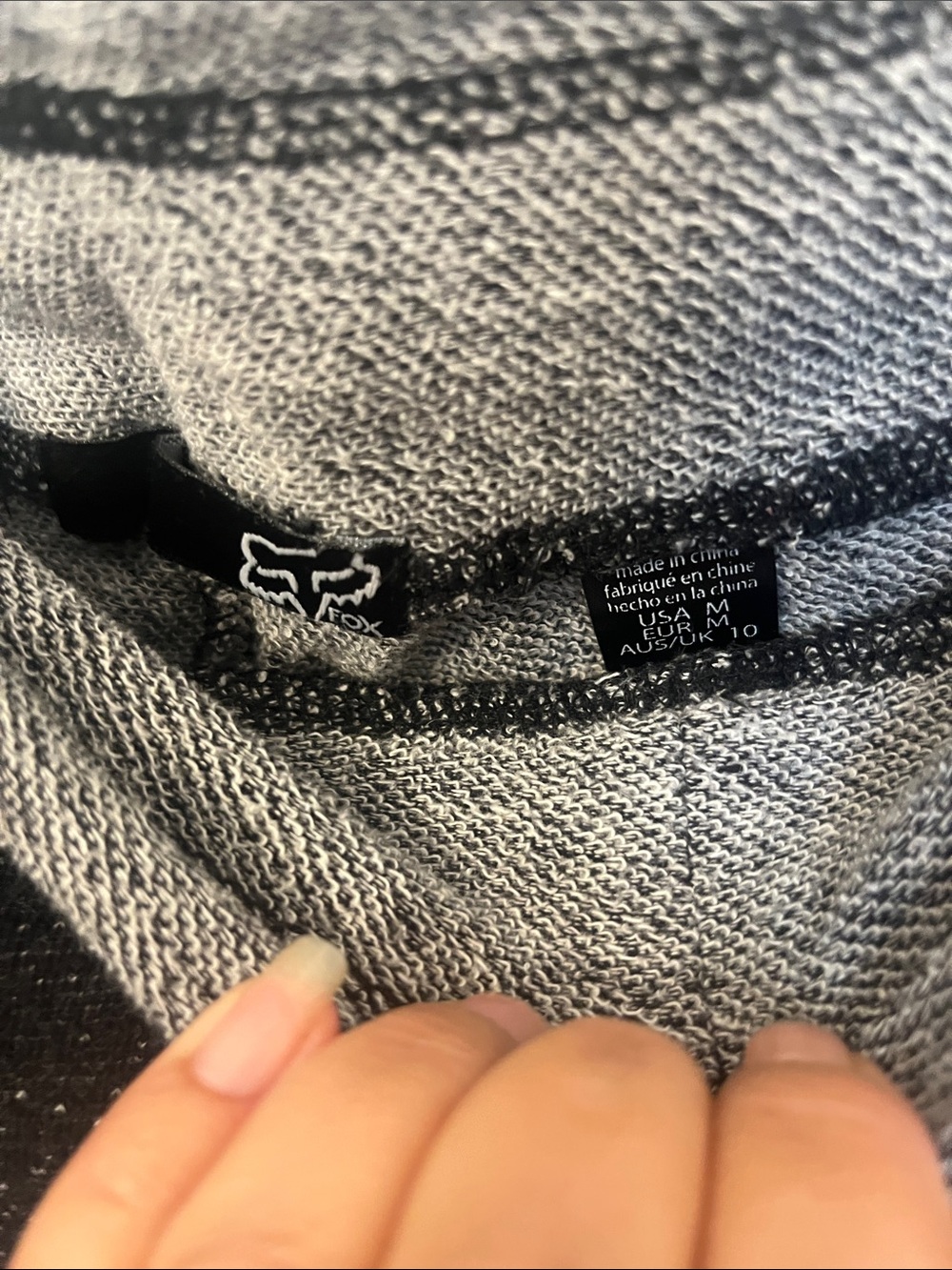 Women's Fox Black and Gray Knit Lounge Shorts - Picture 2 of 5